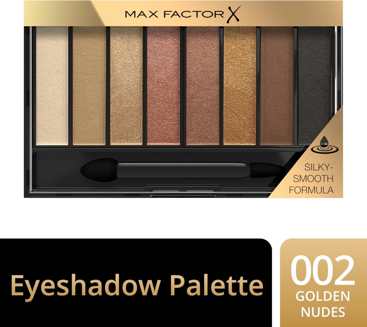 ⁦Max Factor Masterpiece Nude Palette, Contouring Eye Shadows, Golden Nudes⁩ - الصورة ⁦4⁩