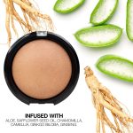 ⁦Palladio Baked Bronzer, Highly Pigmented and Easy to Blend, Shimmery Bronzed Glow, Use Dry or Wet, Lasts all day long, Provides Rich Tanning Color Finish, Powder Compact, Illuminating Tan⁩ - الصورة ⁦4⁩