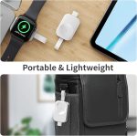 ⁦Excefore Portable Apple Watch Charger，iWatch Wireless Charger with USB C Fast Charging Magnetic Travel Charger for Apple Watch Series 8 7 SE 6 5 4 3 2⁩ - الصورة ⁦6⁩
