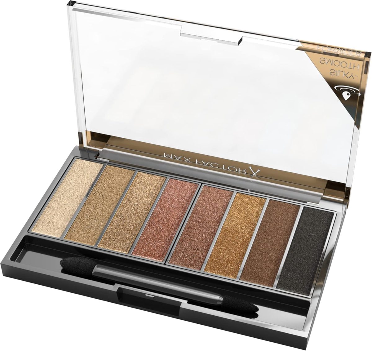 ⁦Max Factor Masterpiece Nude Palette, Contouring Eye Shadows, Golden Nudes⁩ - الصورة ⁦2⁩