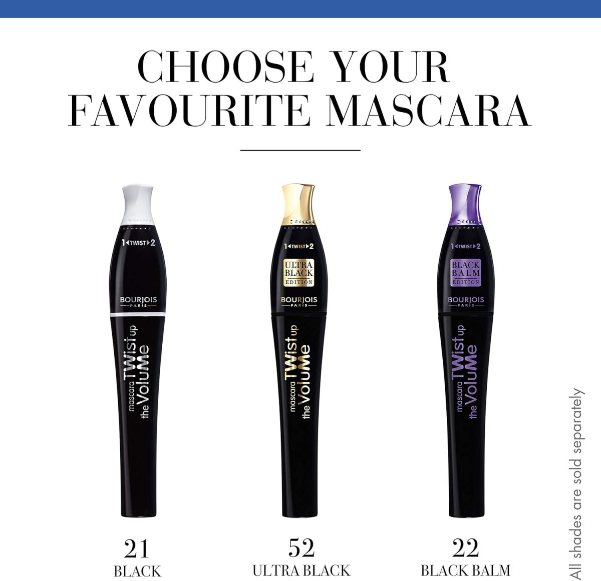 ⁦Bourjois, Twist Up The Volume. Mascara. 21 Black. 8 ml - 0.27fl oz⁩ - الصورة ⁦7⁩