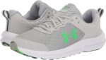 ⁦Under Armour Men's Charged Assert 10 103 Mod Gray/Mod Gray/Green Screen, 45 EU⁩ - الصورة ⁦7⁩