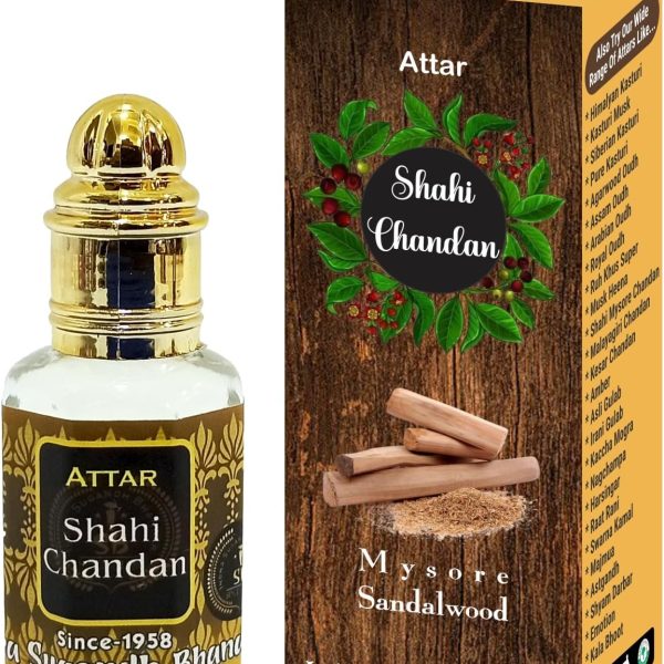 عطر شاهي شاندان ريل مايسور مصنوع من خشب الصندل يدوم طويلاً 12 مل من شركة أندرا سوجاندا، للرجال