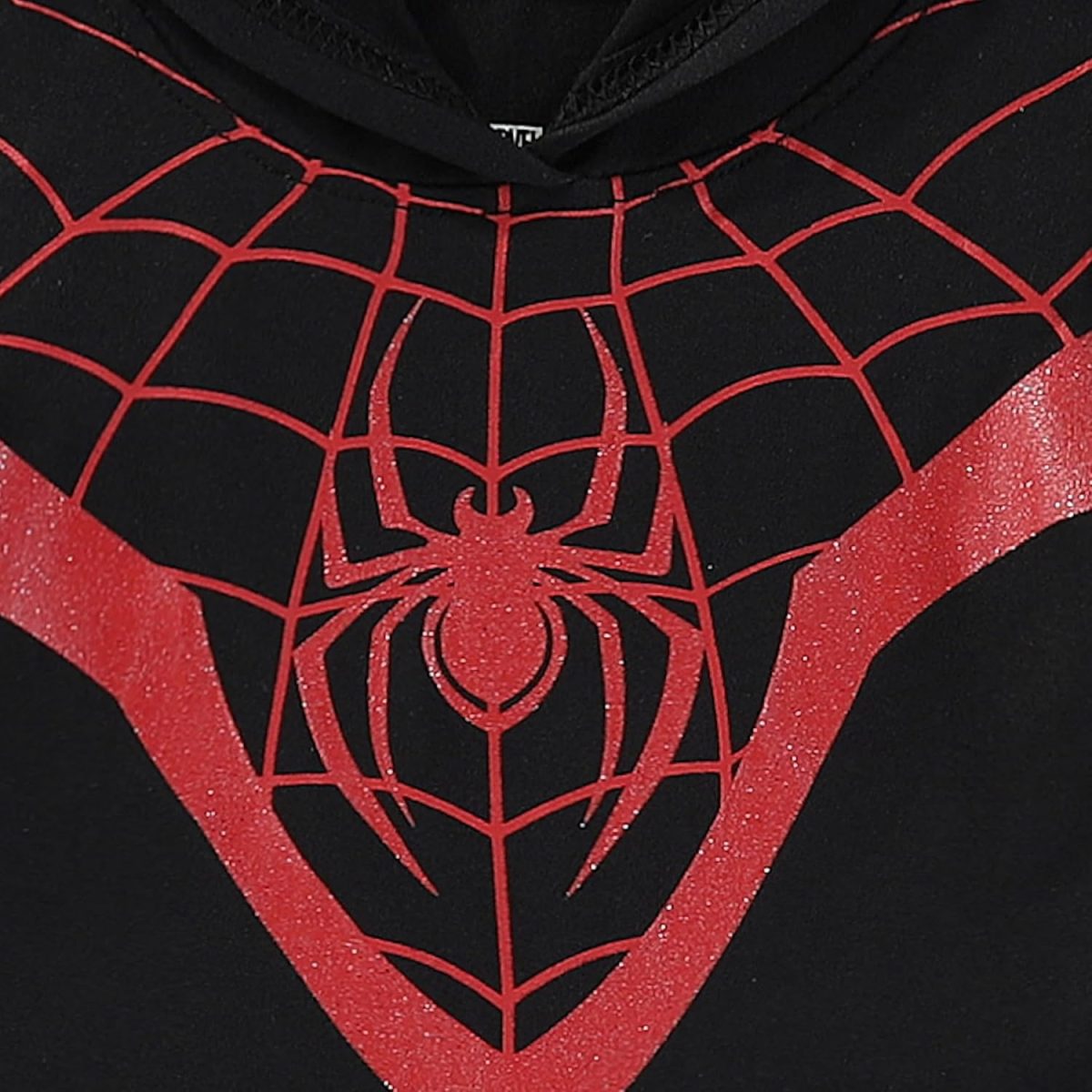 ⁦Marvel Miles Morales Spider-Man Girls Hooded Cosplay Tulle Dress for Toddlers⁩ - الصورة ⁦4⁩