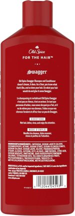 ⁦Old Spice Swagger 2in1 Shampoo & Conditioner for Men, 13.5 Fl Oz, 5.449 Fl Oz⁩ - الصورة ⁦2⁩