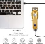 ⁦KEMEI Mens Hair Clippers for Hair Cutting Professional Cordless Hair Trimmer for Men LED Display⁩ - الصورة ⁦3⁩