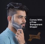 ⁦Rubab Men Beard Shaper | A Premium Wooden Beard Shaping Tool Hand-Crafted in India for Perfect Beard & Neck Line | Easy Home Use⁩ - الصورة ⁦3⁩