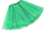 ⁦Sibba Tutus Skirt 3-Layer Sparkle Tulle Ruffle Layered Ballet Dress Dance Infrant Girls Kids Toddler Outdoor Clothing Costume⁩ - الصورة ⁦2⁩
