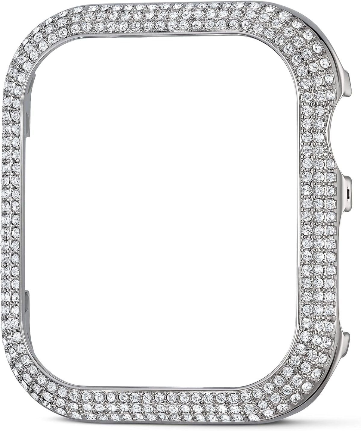 Swarovski Sparkling Smartwatch Case compatible with Apple Watch Series 4 and 5, 40mm, Silver Tone