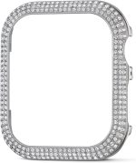Swarovski Sparkling Smartwatch Case compatible with Apple Watch Series 4 and 5, 40mm, Silver Tone