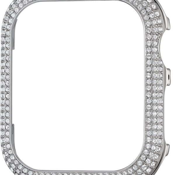 Swarovski Sparkling Smartwatch Case compatible with Apple Watch Series 4 and 5, 40mm, Silver Tone