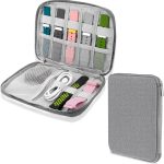 NALACAL Watch Band Storage Organizer Bag - Waterproof Case for Smart Watch Straps and Accessories, Compatible with All Watch Bands, Portable Carrying Case (Grey)