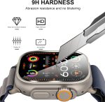 ⁦2-Pack for Apple Watch Ultra 2 49mm Tempered Glass Screen Protector, Scratch-resistant 9H Hardness protective film - Auto-alignment Installation Kit⁩ - الصورة ⁦4⁩