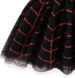 ⁦Marvel Miles Morales Spider-Man Girls Hooded Cosplay Tulle Dress for Toddlers⁩ - الصورة ⁦6⁩