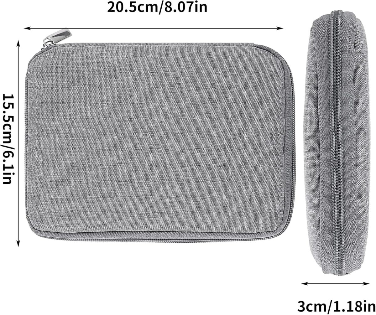 ⁦NALACAL Watch Band Storage Organizer Bag - Waterproof Case for Smart Watch Straps and Accessories, Compatible with All Watch Bands, Portable Carrying Case (Grey)⁩ - الصورة ⁦7⁩