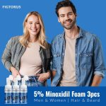 ⁦FIGTORUS 5% Minoxidil Foam, Unisex Adult, Blue, Unscented, 3 Pack, Hair and Beard Growth, 6 Gram⁩ - الصورة ⁦7⁩