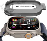 2-Pack for Apple Watch Ultra 2 49mm Tempered Glass Screen Protector, Scratch-resistant 9H Hardness protective film - Auto-alignment Installation Kit