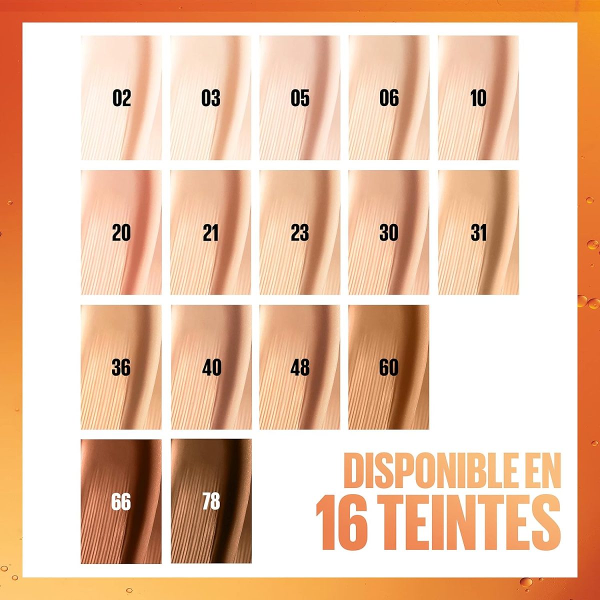 ⁦Maybelline Super Stay Skin Tint Foundation, With Vitamin C*, Foundation and Skincare, Long-Lasting up to 24H, Vegan Formula, Shade 06⁩ - الصورة ⁦6⁩