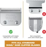 ⁦Wahl Hair Clipper Genuine Secure Fit Attachment Guard Set for Long Hair Styles and Fades, 2 Full Size Hair Clipper Guide Combs for Increased Cutting Performance - Model 3025025⁩ - الصورة ⁦8⁩