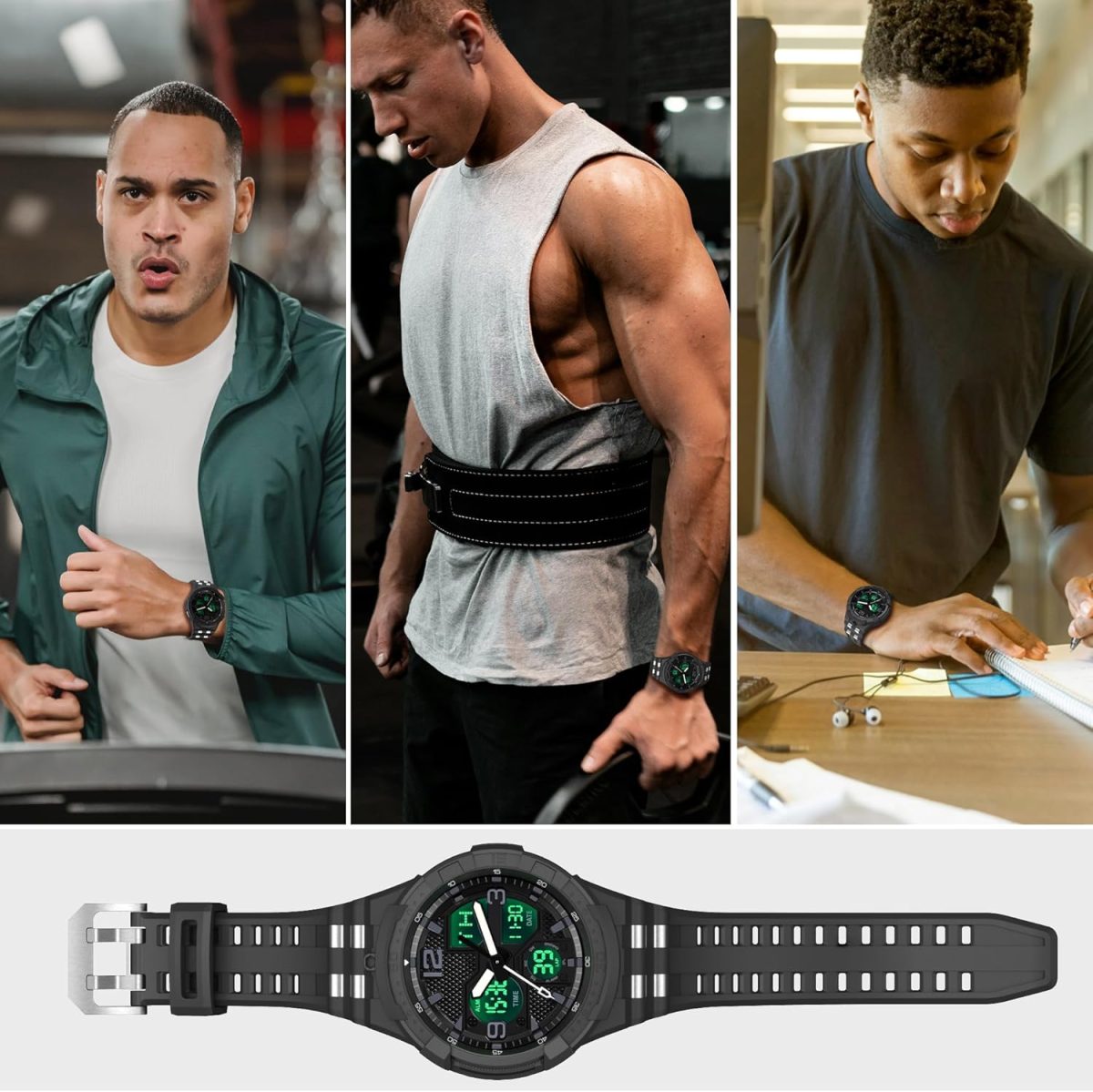 ⁦T-ENGINE Band Compatible with Samsung Galaxy Watch 6 Classic 47mm Band with Case, Rugged One-Piece Case with Band for Galaxy 6 Classic 47mm (2023)⁩ - الصورة ⁦7⁩