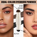 ⁦Dual-Color Eyebrow, One Step Eyebrow Stamp-Brow Powder Hairline Powder, All-day Wear Effortlessly, Waterproof Smudge-proof⁩ - الصورة ⁦3⁩