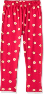 ⁦T2F Girls Cotton Printed Oversized Fit Crop Top and Pant Pajama Set⁩ - الصورة ⁦3⁩