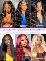 ⁦Tahikie Glueless Wigs Human Hair Pre Plucked Pre Cut 220% Density 30 Inch 5x5 HD Lace Closure Wigs Human Hair Body Wave Lace Front Wigs for Beginners Ready to Go Wig Natural Color⁩ - الصورة ⁦7⁩