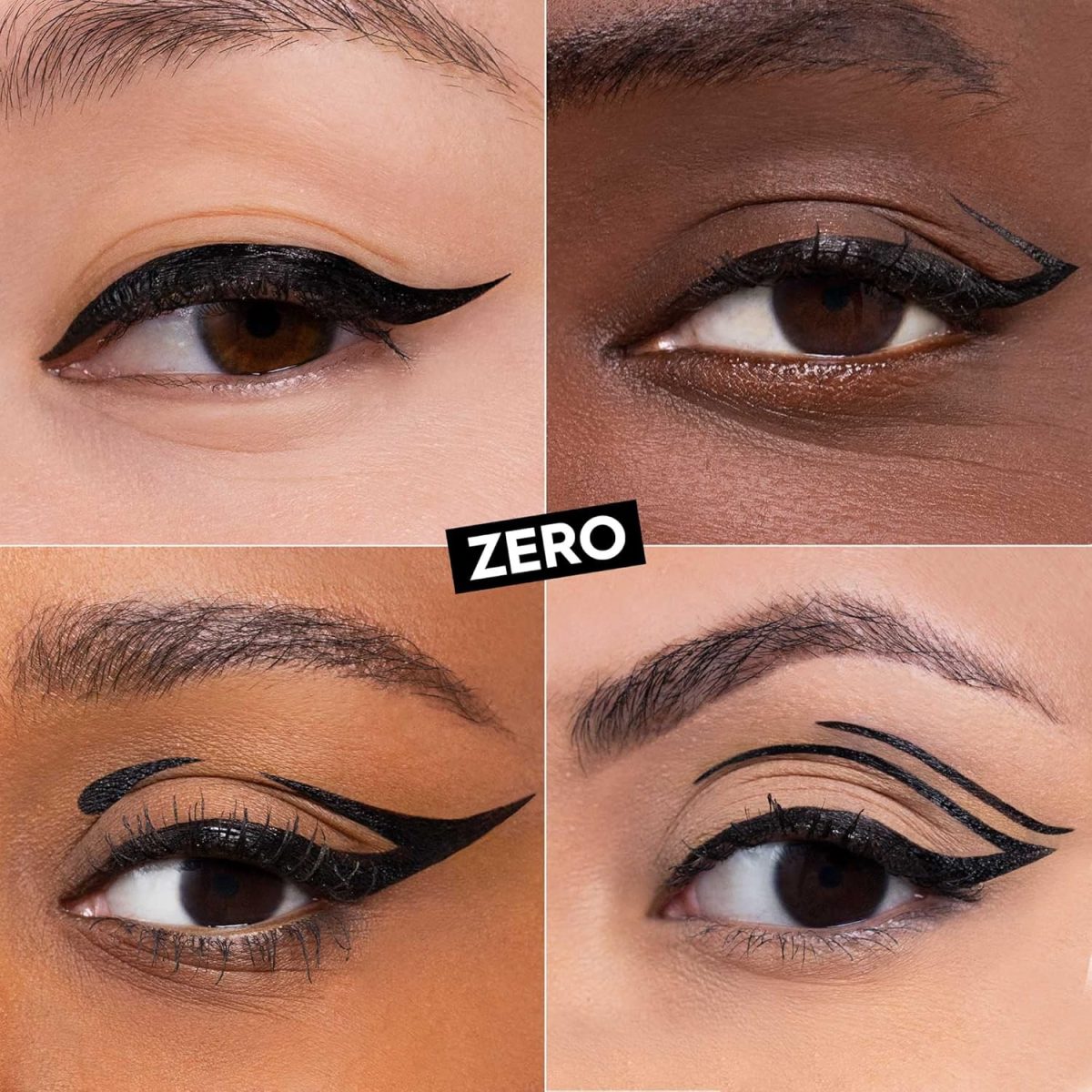 ⁦Urban Decay 24/7 Inks Liquid Eyeliner Pen – Water-Resistant, Smudge-Proof – Up to 24HR Wear – Ergonomic Grip – Vegan & Cruelty Free – Zero (Matte Black, Brush Tip)⁩ - الصورة ⁦2⁩