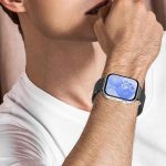 ⁦2 PCS Replacement Bands Compatible with Huawei Watch FIT4 Pro/ FIT3, Magnetic Loop Strap, Stainless Steel Wristbands Classic Business Style Metal Mesh Wristband (Black+Grey)⁩ - الصورة ⁦6⁩