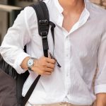 ⁦سوار ساعة ميلانو حلقي مغناطيسي 18 ملم مصنوع من الفولاذ المقاوم للصدأ بتصميم شبكي كلاسيكي بدون فجوات للنساء والرجال من نيسلين متوافق مع ساعة GT5 2024/GT4 41 ملم⁩ - الصورة ⁦6⁩