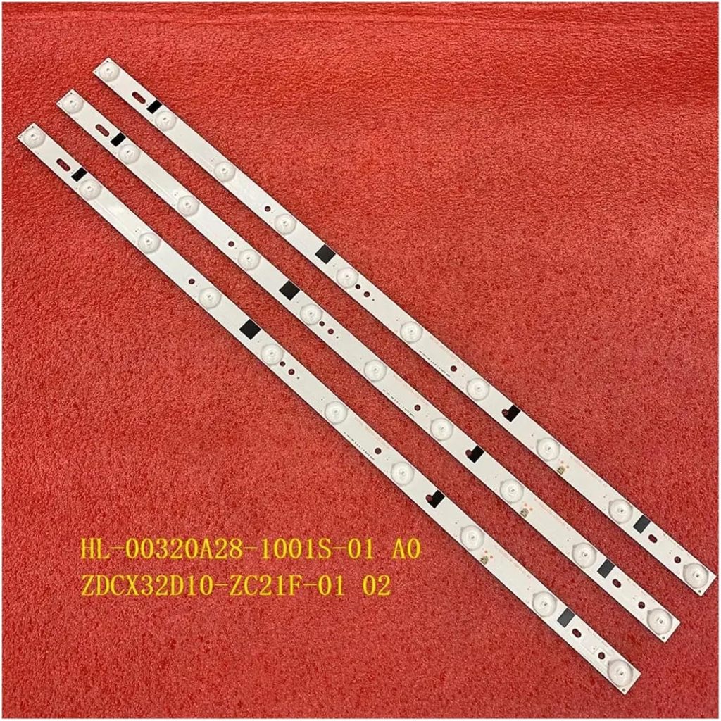 10LED LED Backlight strip H32B3100E CX315DLEDM 303CX320035 180.DT0-32D700-0H HL-00320A28-1001S-01 A0 ZDCX32D10-ZC21F-01 02 (Color : 6pcs For 2 TV)
