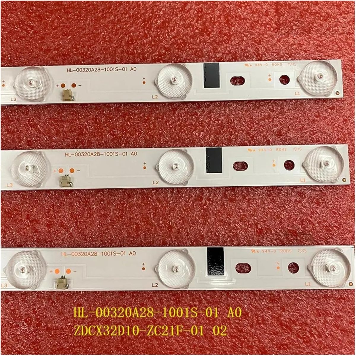 ⁦10LED LED Backlight strip H32B3100E CX315DLEDM 303CX320035 180.DT0-32D700-0H HL-00320A28-1001S-01 A0 ZDCX32D10-ZC21F-01 02 (Color : 6pcs For 2 TV)⁩ - الصورة ⁦3⁩