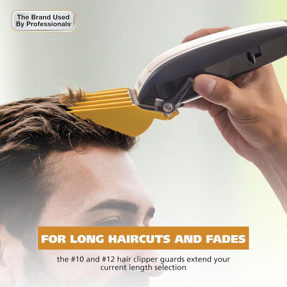 ⁦Wahl Hair Clipper Genuine Secure Fit Attachment Guard Set for Long Hair Styles and Fades, 2 Full Size Hair Clipper Guide Combs for Increased Cutting Performance - Model 3025025⁩ - الصورة ⁦2⁩