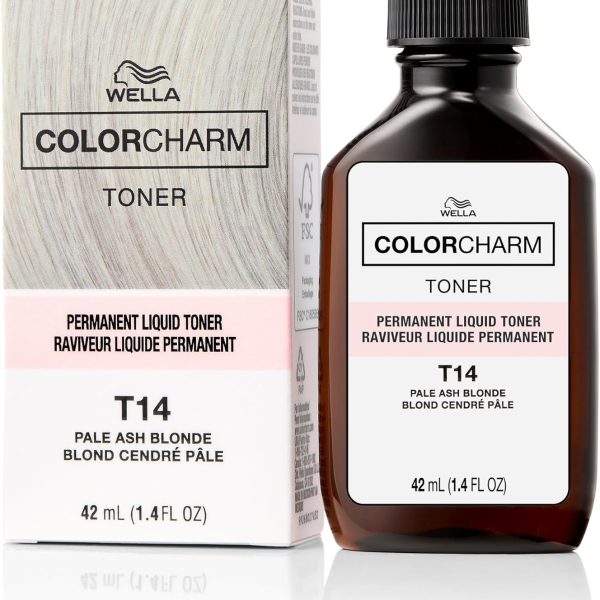 Wella ColorCharm Hair Toner, T14 Silver Lady, 1.4 fl oz