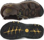 ⁦FLARUT Men's Sport Sandals Outdoor Hiking Sandals Closed Toe Athletic Lightweight Trail Walking Casual Sandals Water Shoes⁩ - الصورة ⁦4⁩
