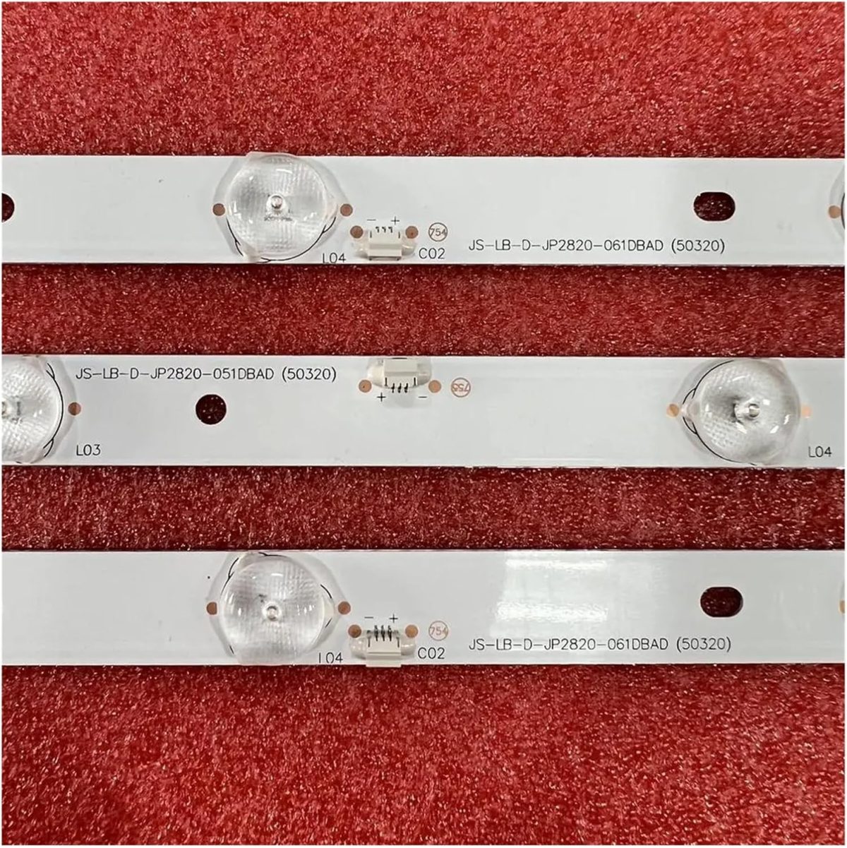 ⁦LED Backlight Strip For LED28C310A LED28C310B JS-LB-D-JP2820-061DBAD JS-LB-D-JP2820-051DBAD (Color : 5Kit For 5 TV)⁩ - الصورة ⁦3⁩