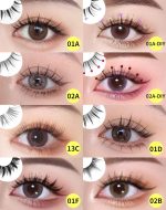 ⁦MAKINGTEC 10 Pairs Manga Lashes, Big Eye Lashes, Natural Look Anime False, Sexy BigEyelashes, Eyelashes Individual Wispy Korean Makeup Eye Lashes， Clusters Asian Fake Eyelashes Pack, Cruelty Free⁩ - الصورة ⁦6⁩