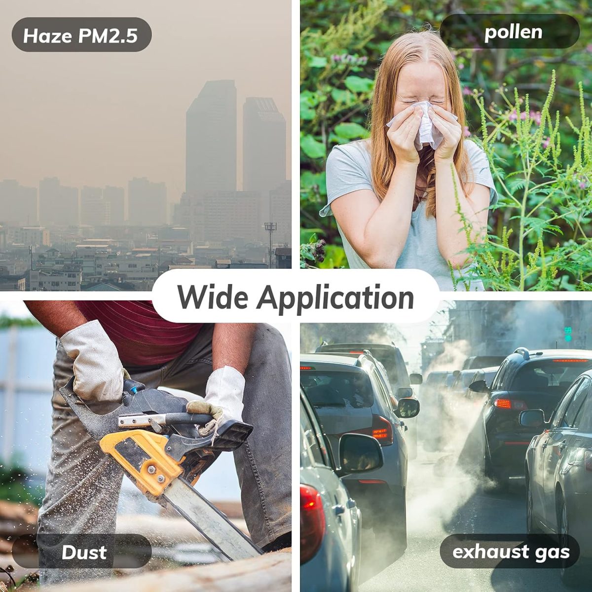 ⁦Tondiamo 100 Pieces Nose Plug Filter Disposable Nose Filter Sponge for Women Men Sunless Spray Tanning Outdoor Dust Construction Areas(Black)⁩ - الصورة ⁦5⁩