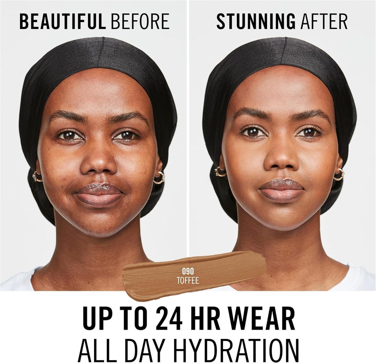 ⁦Rimmel London, Multi-Tasker Concealer, 090 Toffee, Crease-Proof, Transfer-Proof, Waterproof, Up To 24-Hour Wear, Vegan Formula, 0.33oz⁩ - الصورة ⁦3⁩