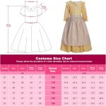 ⁦ReliBeauty Pioneer Girl Costume Colonial Prairie Dress Yellow⁩ - الصورة ⁦4⁩