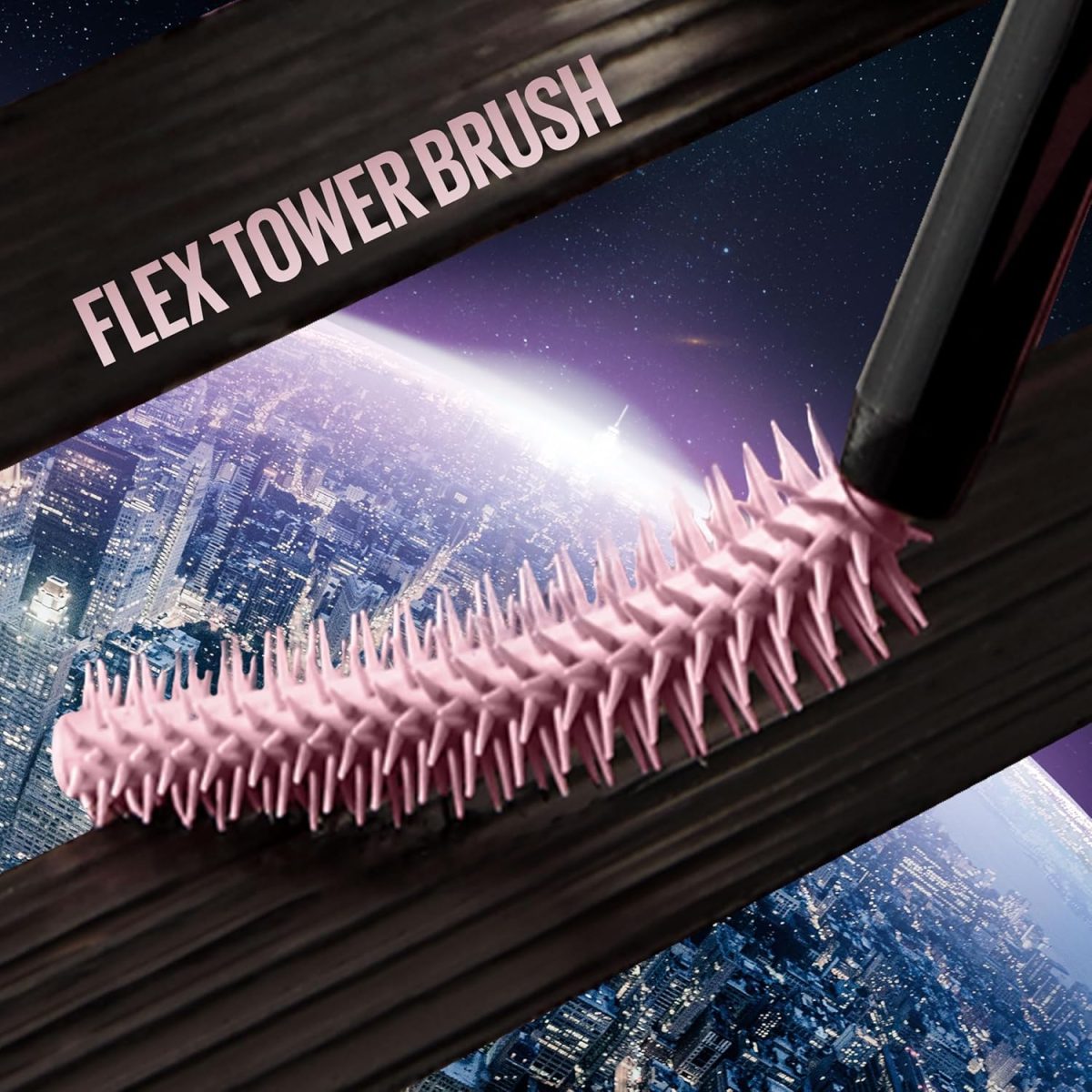⁦Maybelline Lash Sensational Sky High Washable Mascara Makeup, Volumizing, Lengthening, Defining, Curling, Multiplying, Buildable Formula, Blackest Black, 1 Count⁩ - الصورة ⁦4⁩