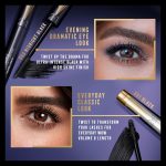 ⁦Max Factor Masterpiece 2-in-1 Lash Wow Mascara, Lengthening and Volumising, Twist-to-Transform Brush, Ultra-Intense Black, High Shine Finish, No Flakes, Vegan Formula, 003, Midnight Black, 7ml (0.2oz)⁩ - الصورة ⁦5⁩