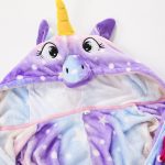 ⁦HQFURS Kids Unisex Unicorn Costume Animal Onesie Pajamas Halloween Christmas Gifts 6t⁩ - الصورة ⁦8⁩