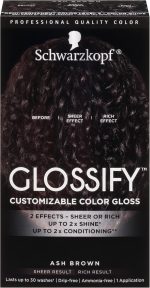 ⁦Schwarzkopf Glossify Customizable Color Gloss, Ash Brown⁩ - الصورة ⁦11⁩