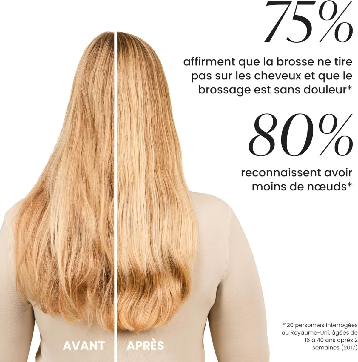 ⁦Tangle Teezer | The Large The Ultimate Detangler Hairbrush | Perfect for Long, Thick, Curly & Textured Hair | Two-Tiered Teeth for Gentle Detangling | Reduces Breakage| Ergonomic Handle | Marine Teal⁩ - الصورة ⁦6⁩