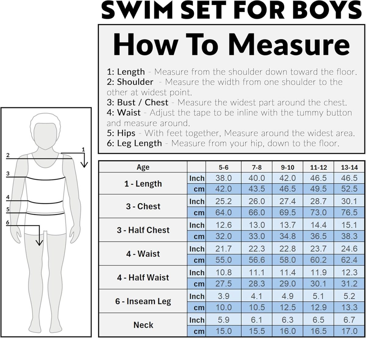 ⁦Get Trend Boy's Swimwear Set Swim Suit Set⁩ - الصورة ⁦6⁩