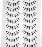 ⁦MAKINGTEC 10 Pairs Manga Lashes, Big Eye Lashes, Natural Look Anime False, Sexy BigEyelashes, Eyelashes Individual Wispy Korean Makeup Eye Lashes， Clusters Asian Fake Eyelashes Pack, Cruelty Free⁩ - الصورة ⁦5⁩