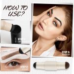 ⁦Dual-Color Eyebrow, One Step Eyebrow Stamp-Brow Powder Hairline Powder, All-day Wear Effortlessly, Waterproof Smudge-proof⁩ - الصورة ⁦4⁩