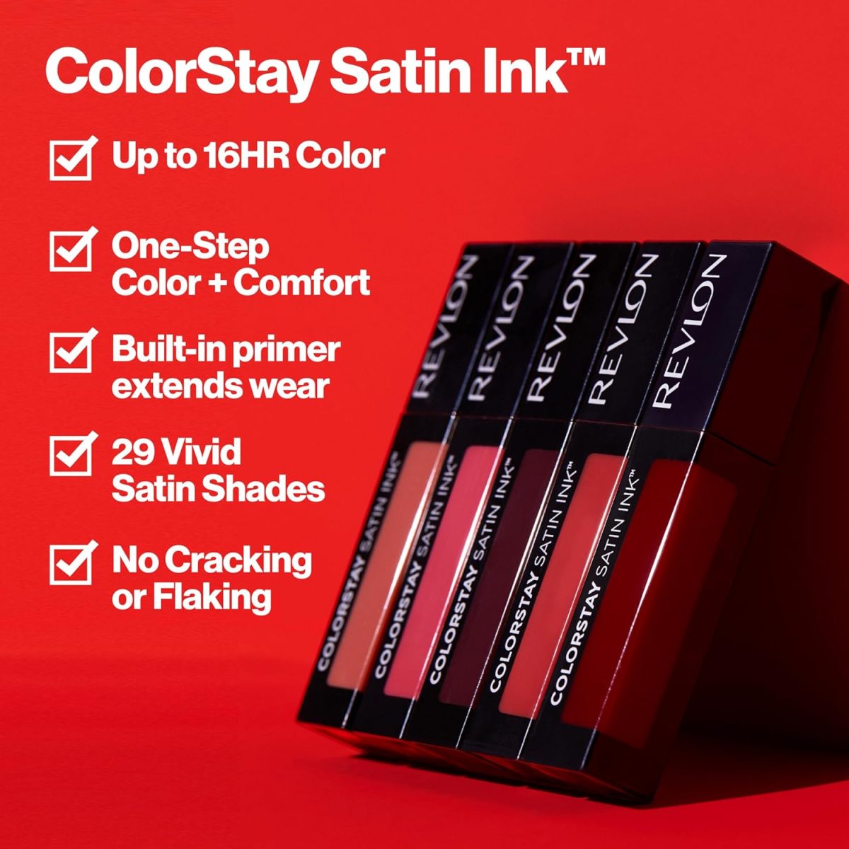 ⁦Revlon ColorStay Satin Ink Liquid Lipstick - Your Go To⁩ - الصورة ⁦3⁩