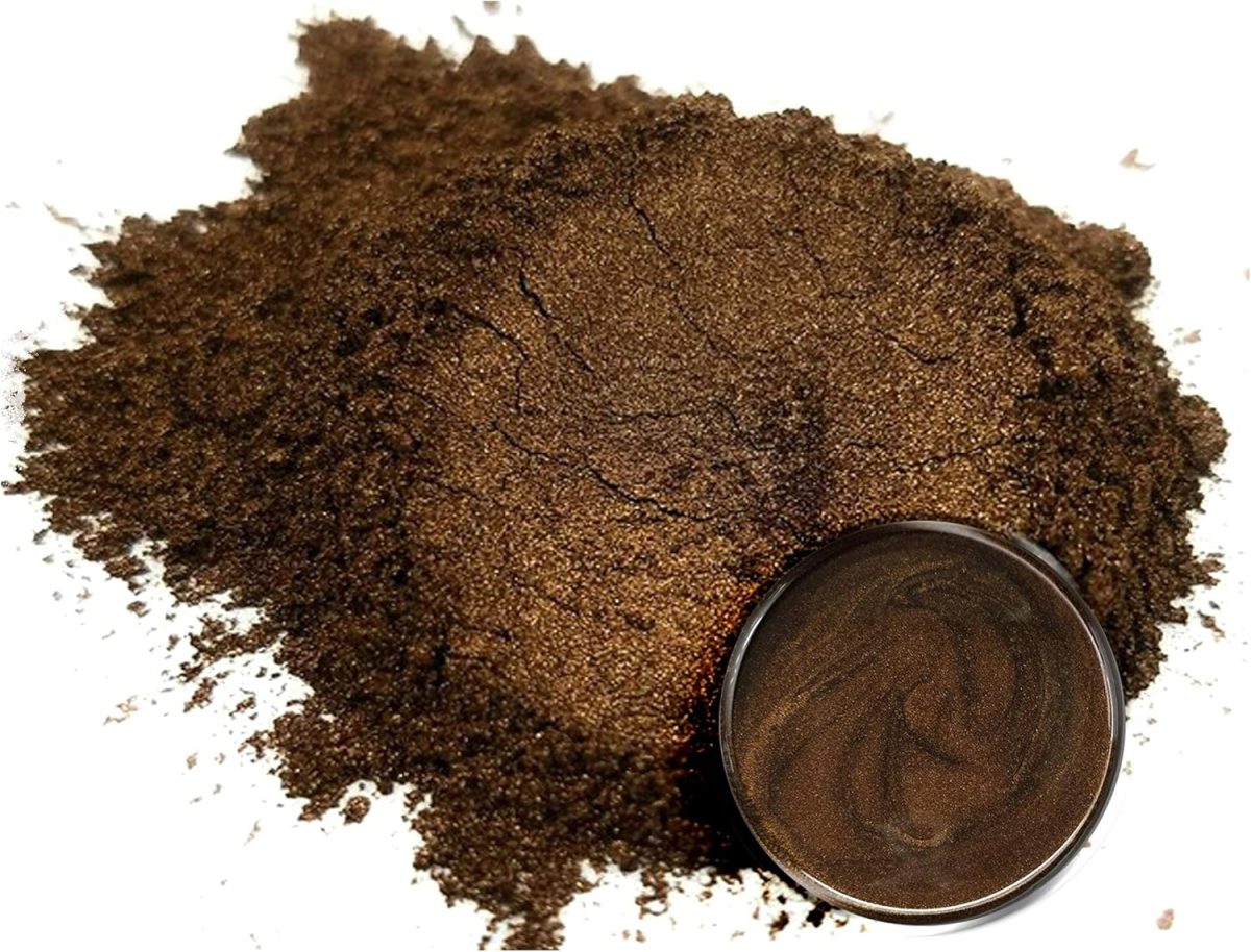 ⁦Eye Candy Bokuto Brown Mica Powder Pigment (25g) Multipurpose DIY Arts and Crafts Additive | Woodworking, Epoxy, Resin, Bath Bombs, Soap, Nail Polish, Lip Balm⁩ - الصورة ⁦5⁩